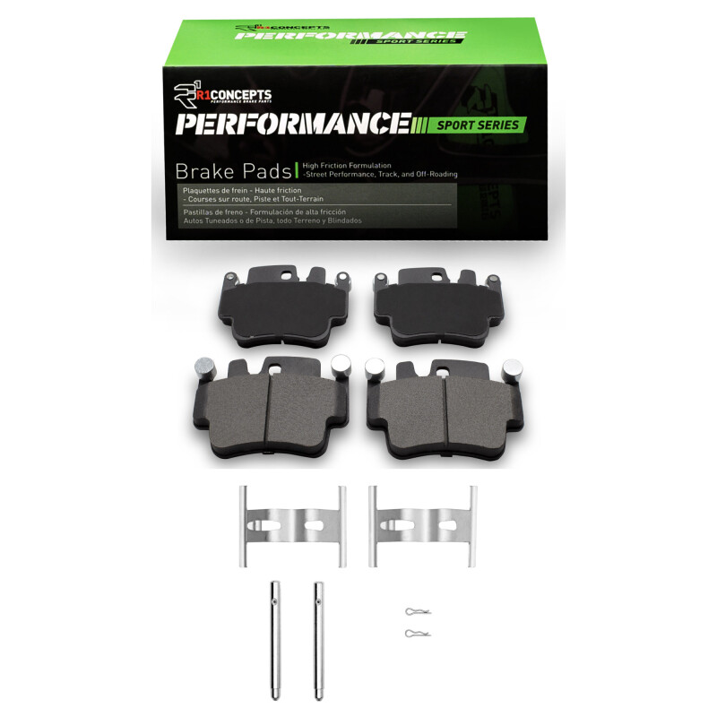 Porsche 911 Brake Pads - Front/Rear - R1 Concepts - R1 Performance Sport Pads - `98-`05 Porsche 911 Brake Pads - Front/Rear - R1 Concepts - R1 Performance Sport Pads - `98-`05